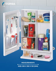 Multipurpose Bathroom Mirror Cabinet (With Slab)