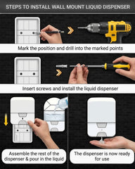 Wall Mounted Liquid Soap Dispenser