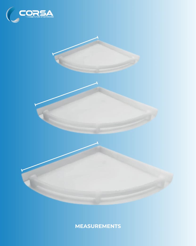 Corner Shelf Set (3 Pcs.) Ivory