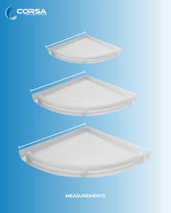 Corner Shelf Set (3 Pcs.) Ivory