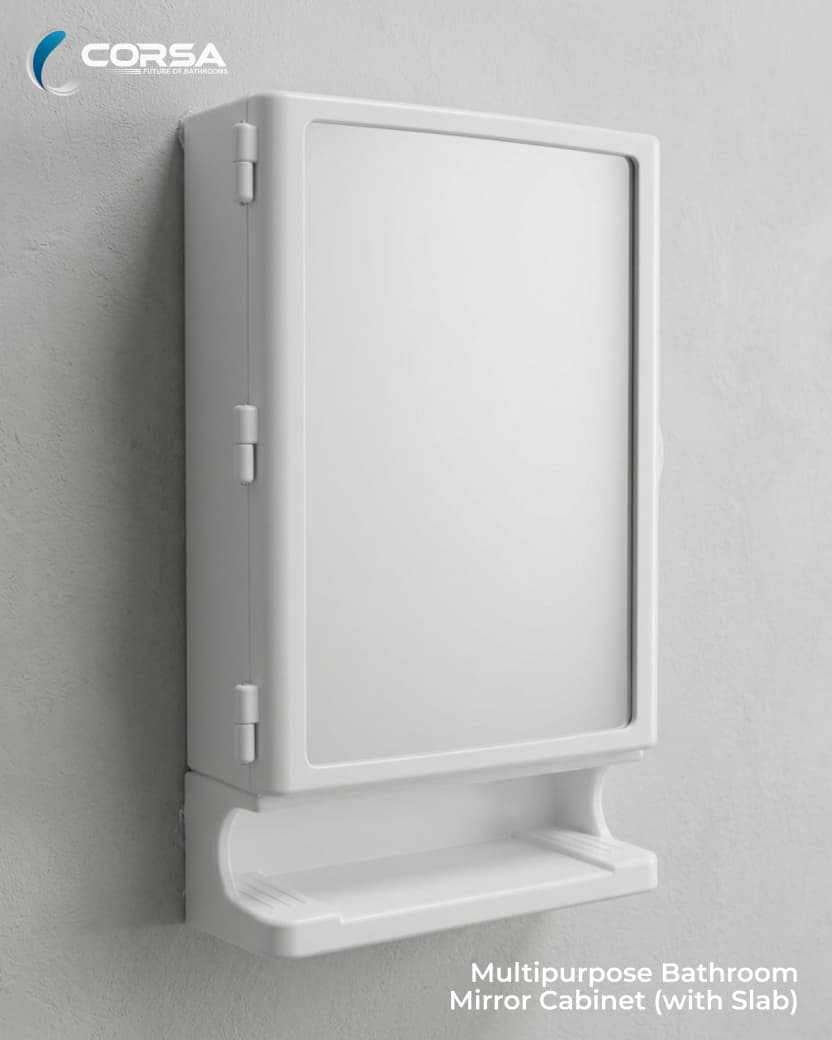 Multipurpose Bathroom Mirror Cabinet (With Slab)